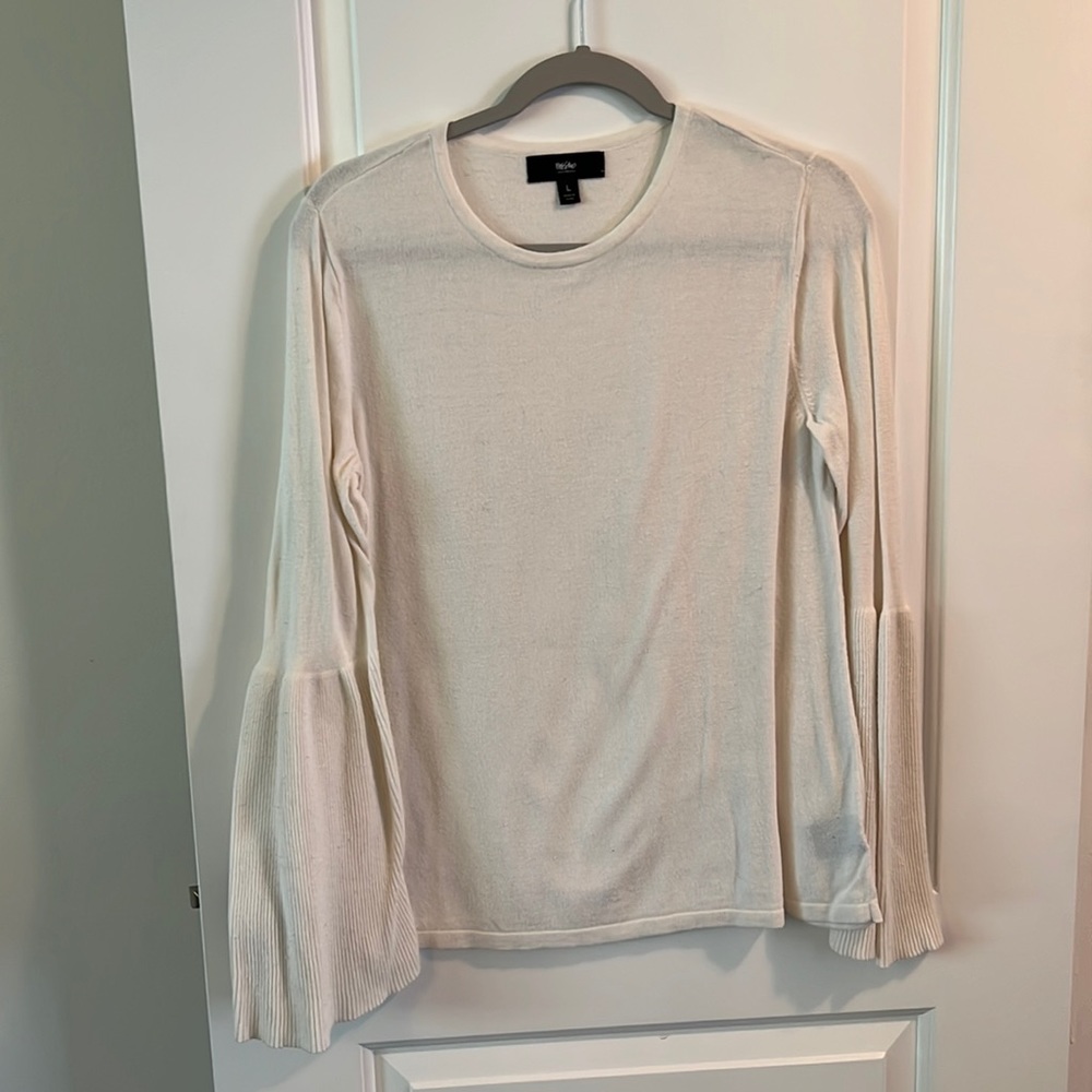 Cream sweater with Bell Sleeves